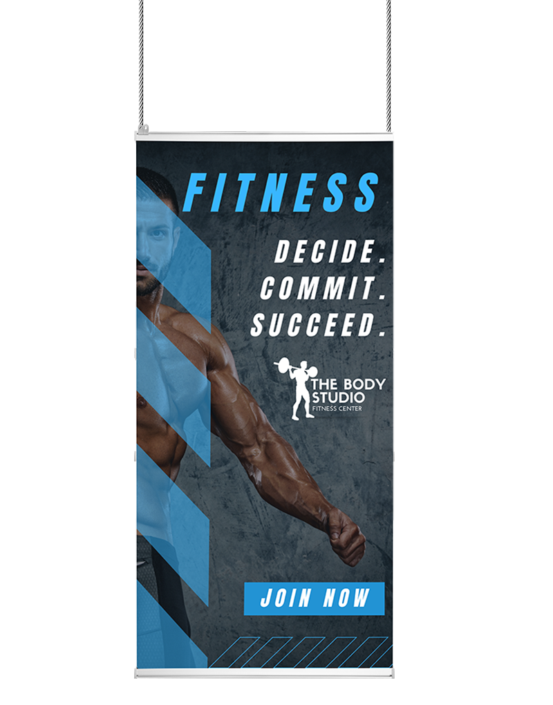 Hanging Banner/ Sign & Hardware - Full Color Print