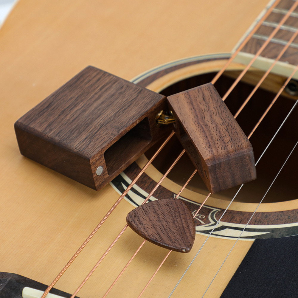 Lighter Shape Guitar Pick Box, promotional clip with logo imprint 2