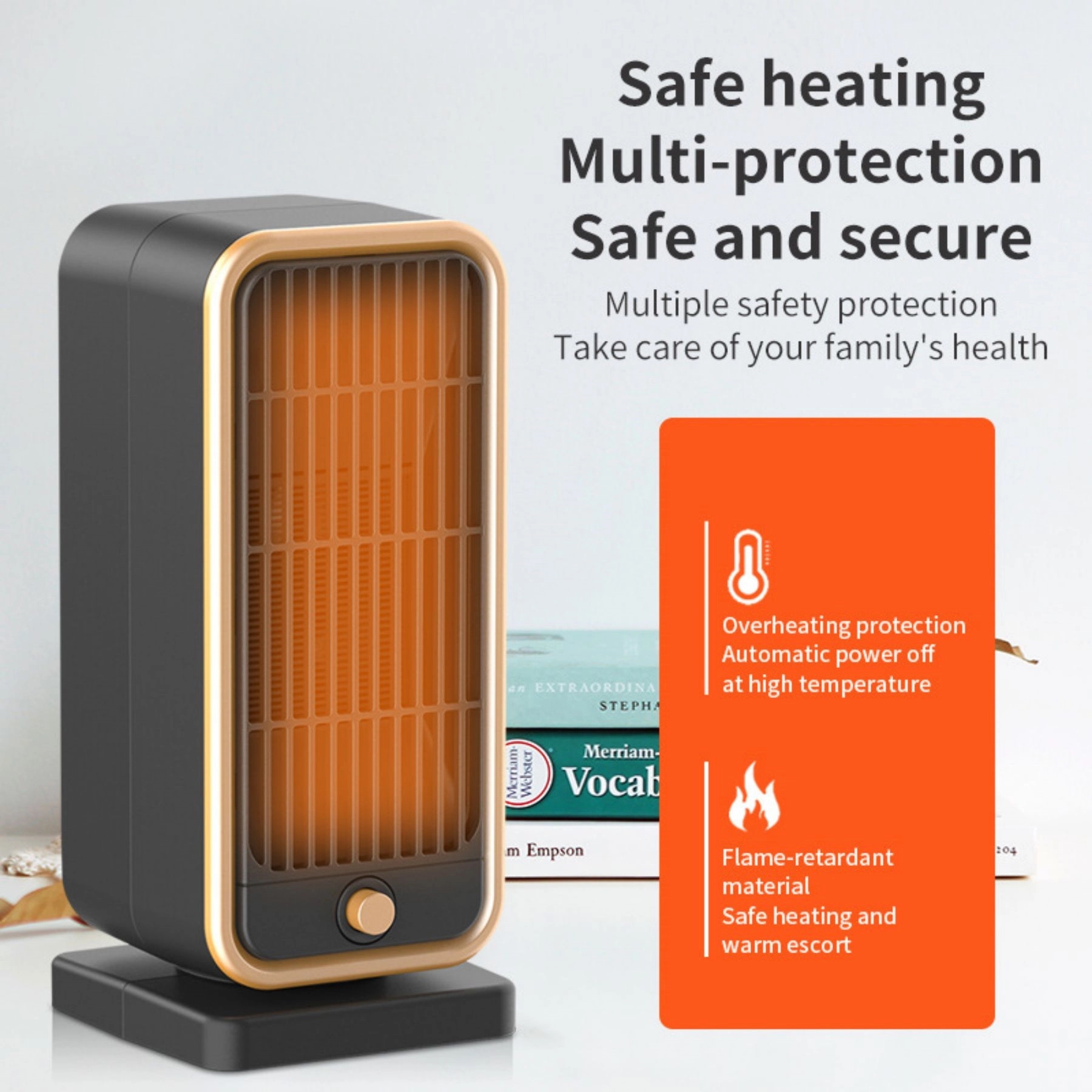 Small Electric Space Heaters Indoor With Thermostat 5