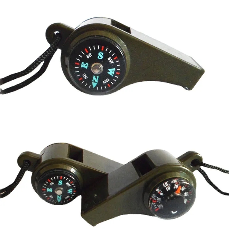 Outdoor 3-in-1 Compass Thermometer Whistle 4