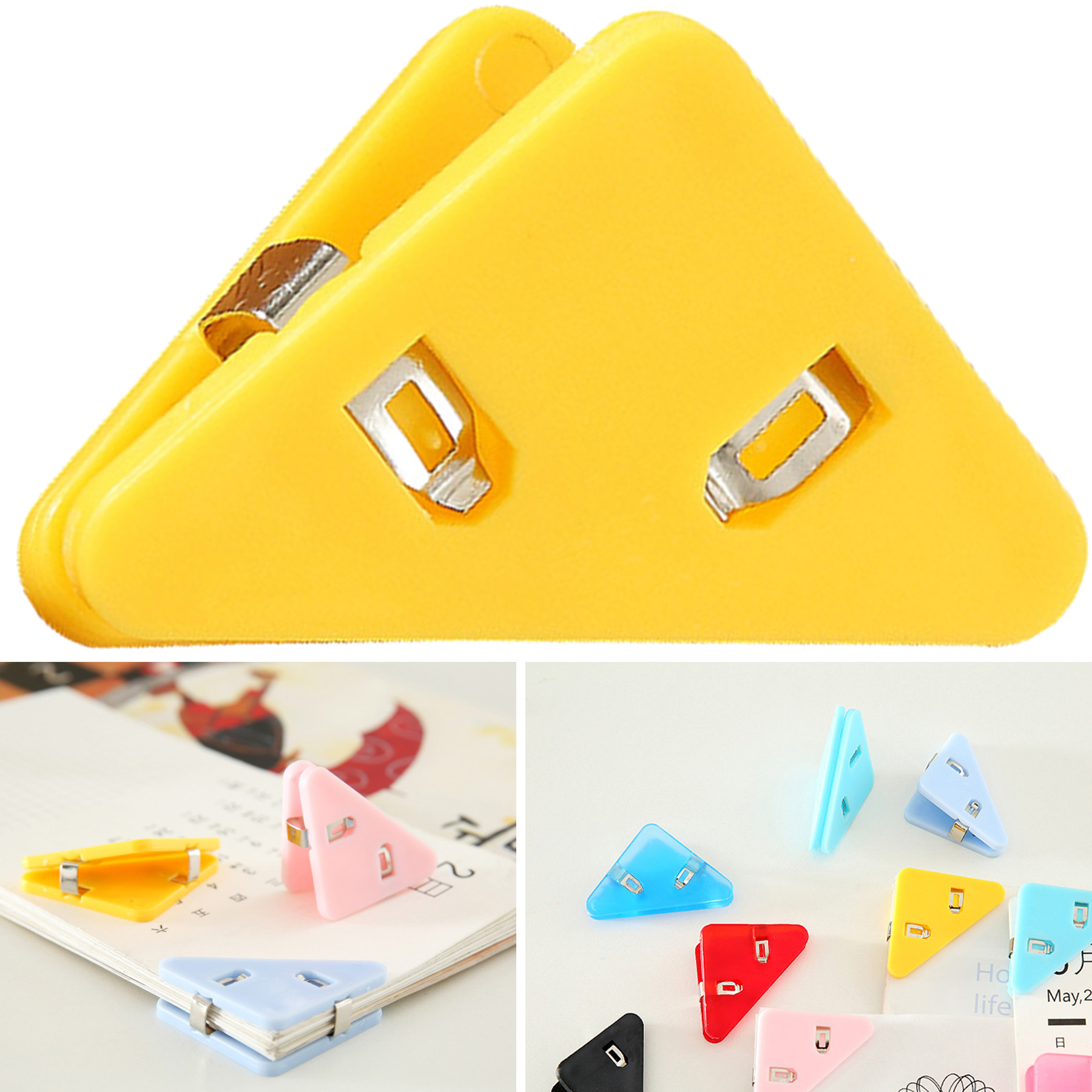 Triangle Book Page Corner Clips