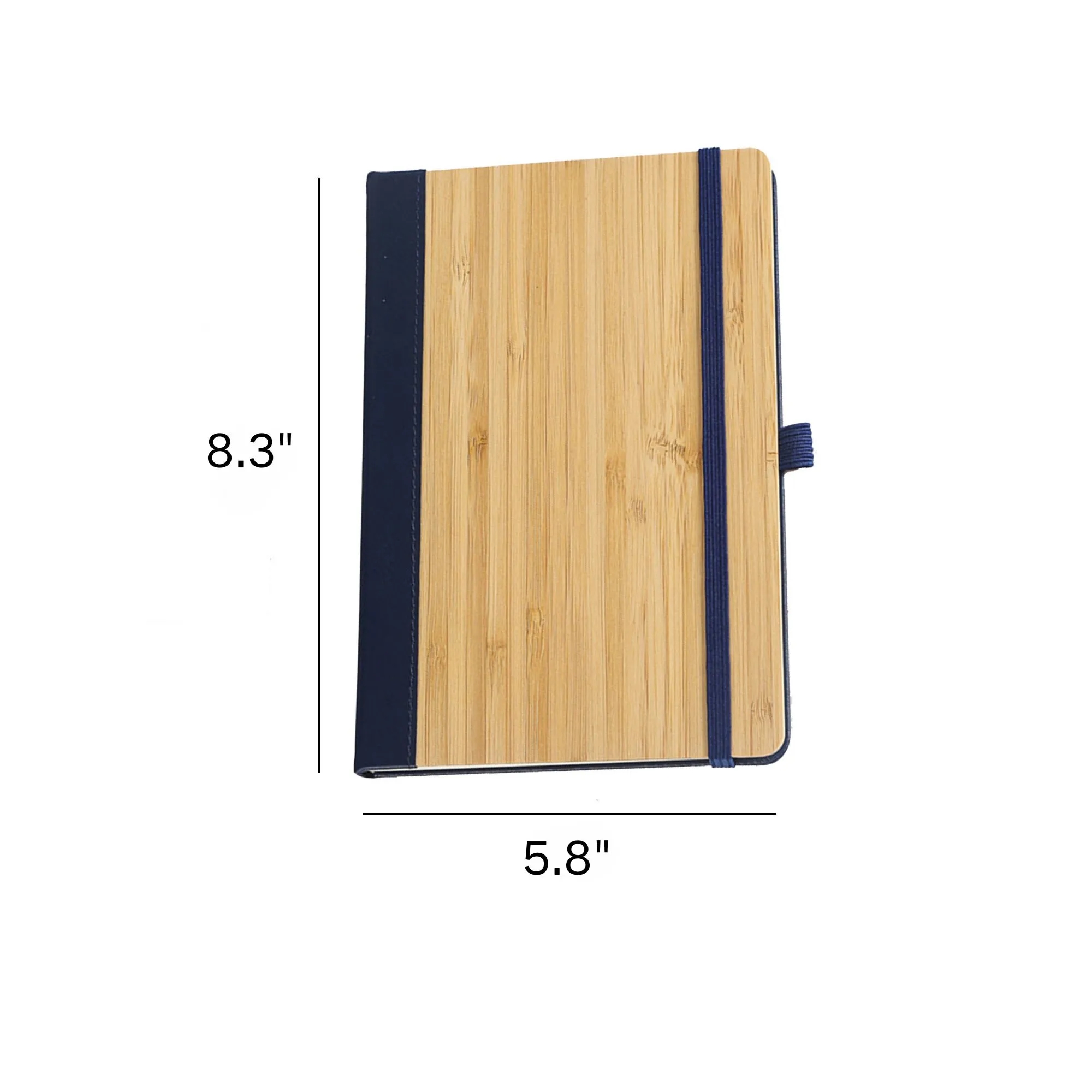 100Sheets A5 Lined Journal Notebook With Bamboo Cover 7