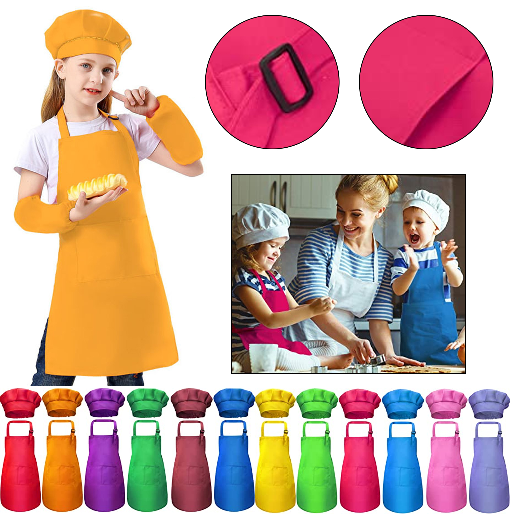 Kids Apron Chef Hat 2