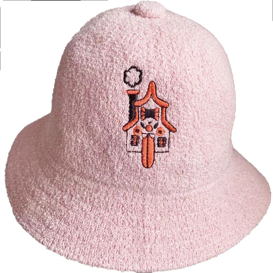 Custom Embroidered Bermuda Casual Terry Cloth Bucket Hat 1