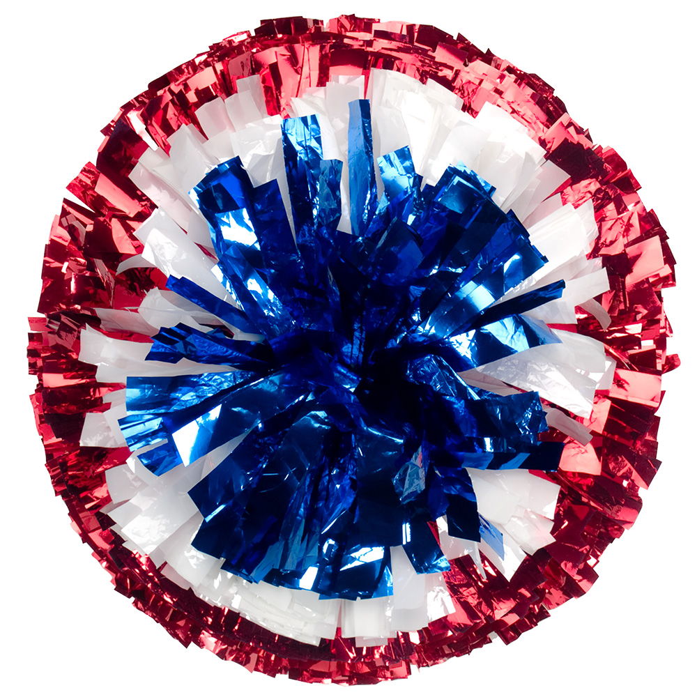 Custom Metallic Show Pom - Bullseye Style 24