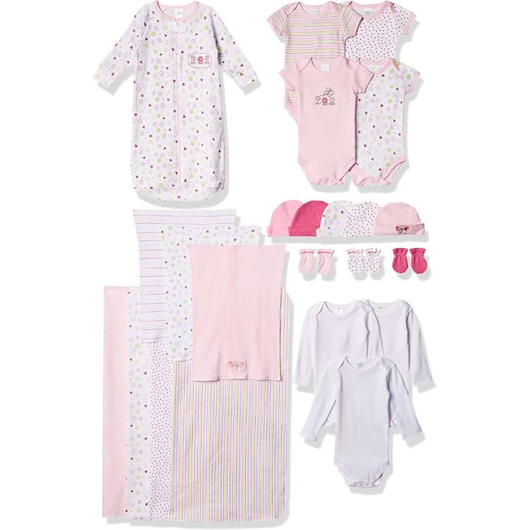 Layette Sets for Newborns & Infants - Pink Theme 23 Pieces 3-6 Months 1