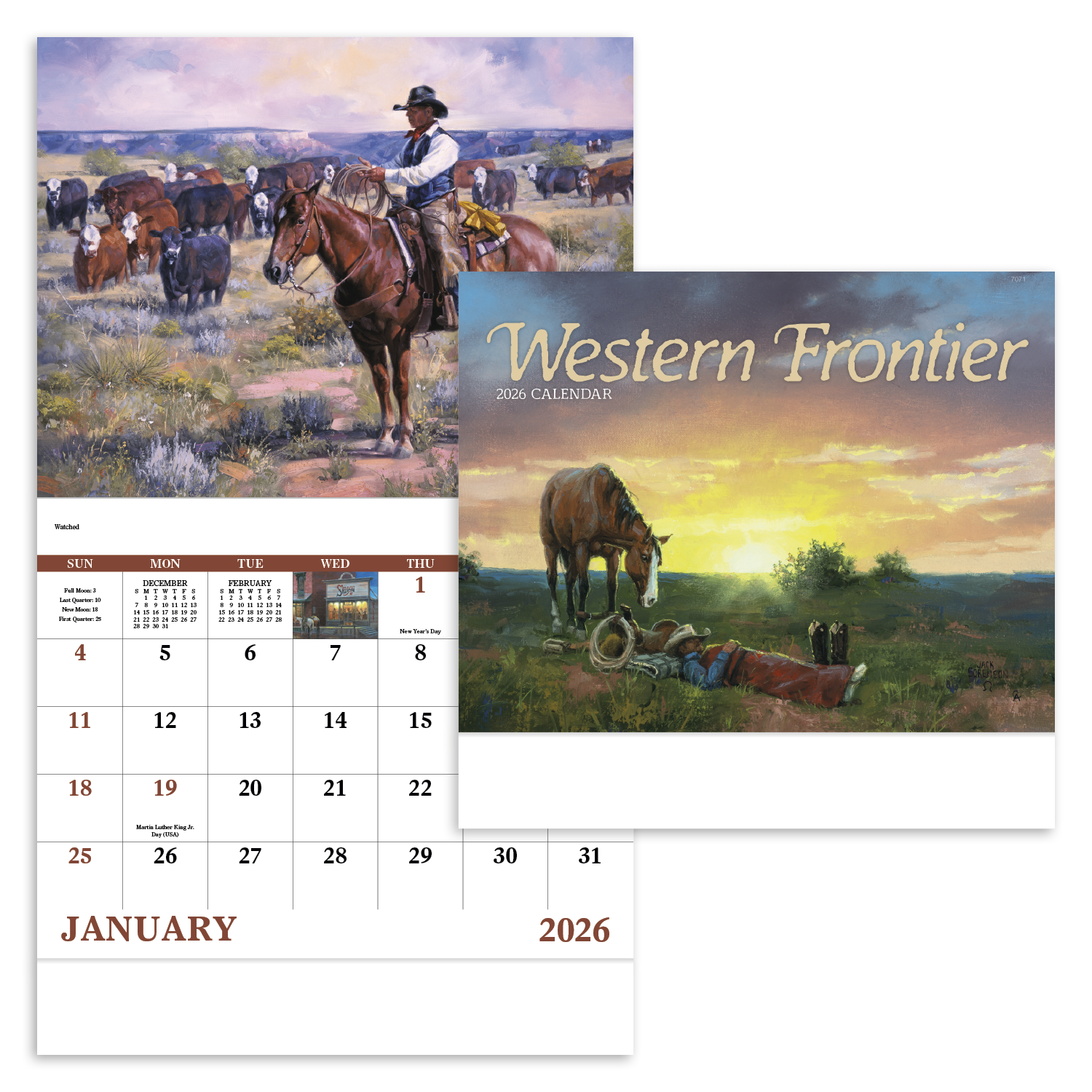 Good Value™ Western Frontier - Stapled Calendar 19