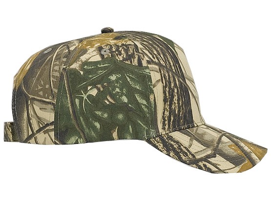 OTTO CAP® Camouflage 5 Panel Mid Profile Baseball Cap 8