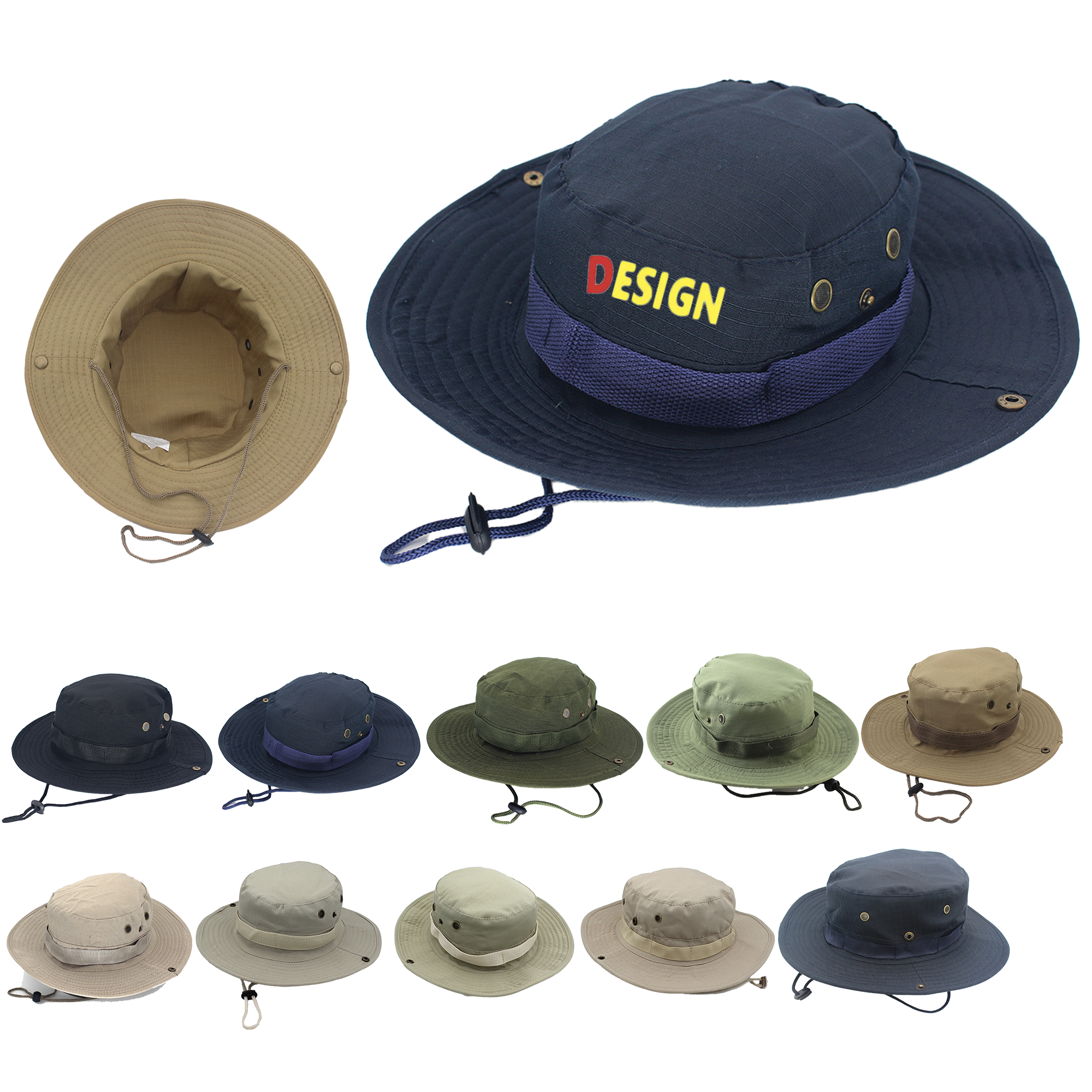 Outdoor UPF50+ Sun Hat with Wide Brim 2