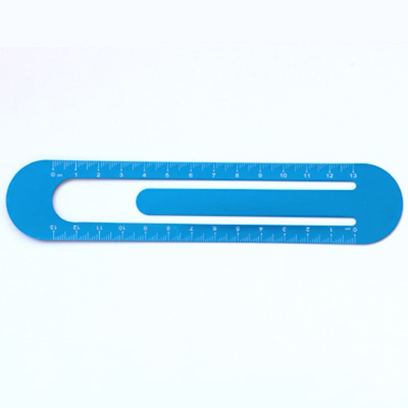 Metal Straight Bookmark Ruler 6