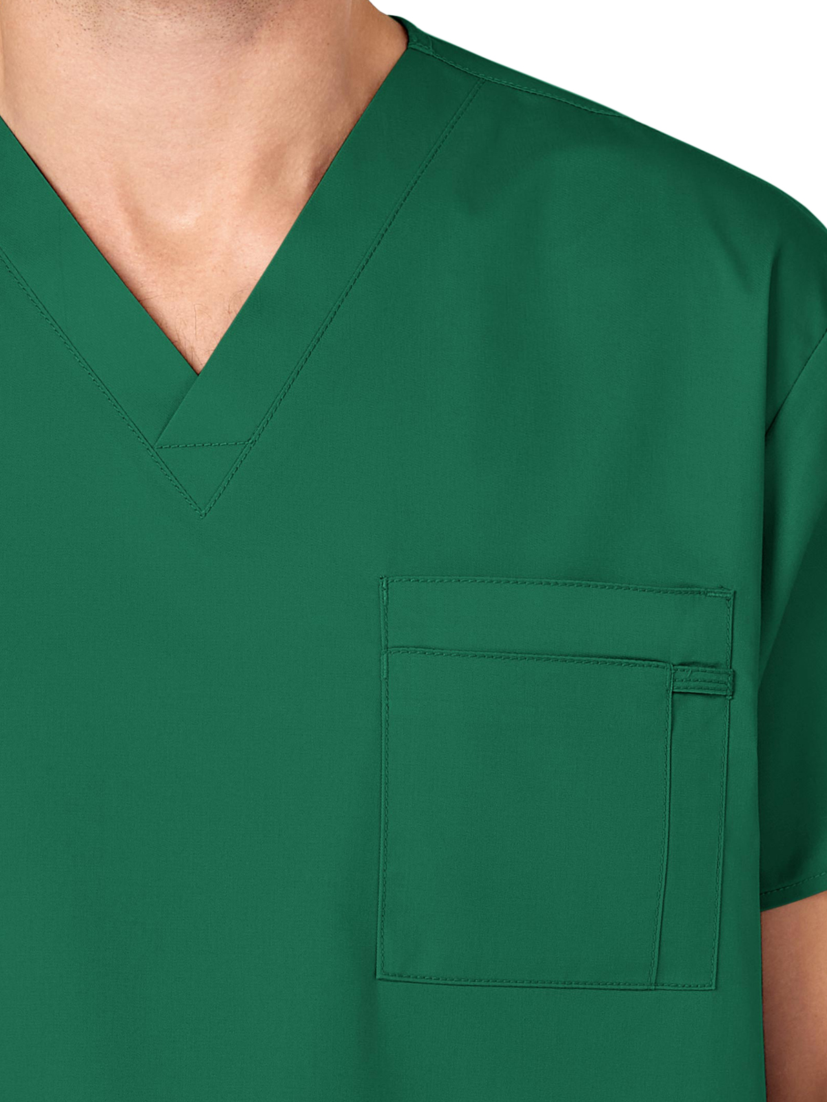 Wink - WORK - Unisex Double-Pocket V-Neck Top 29