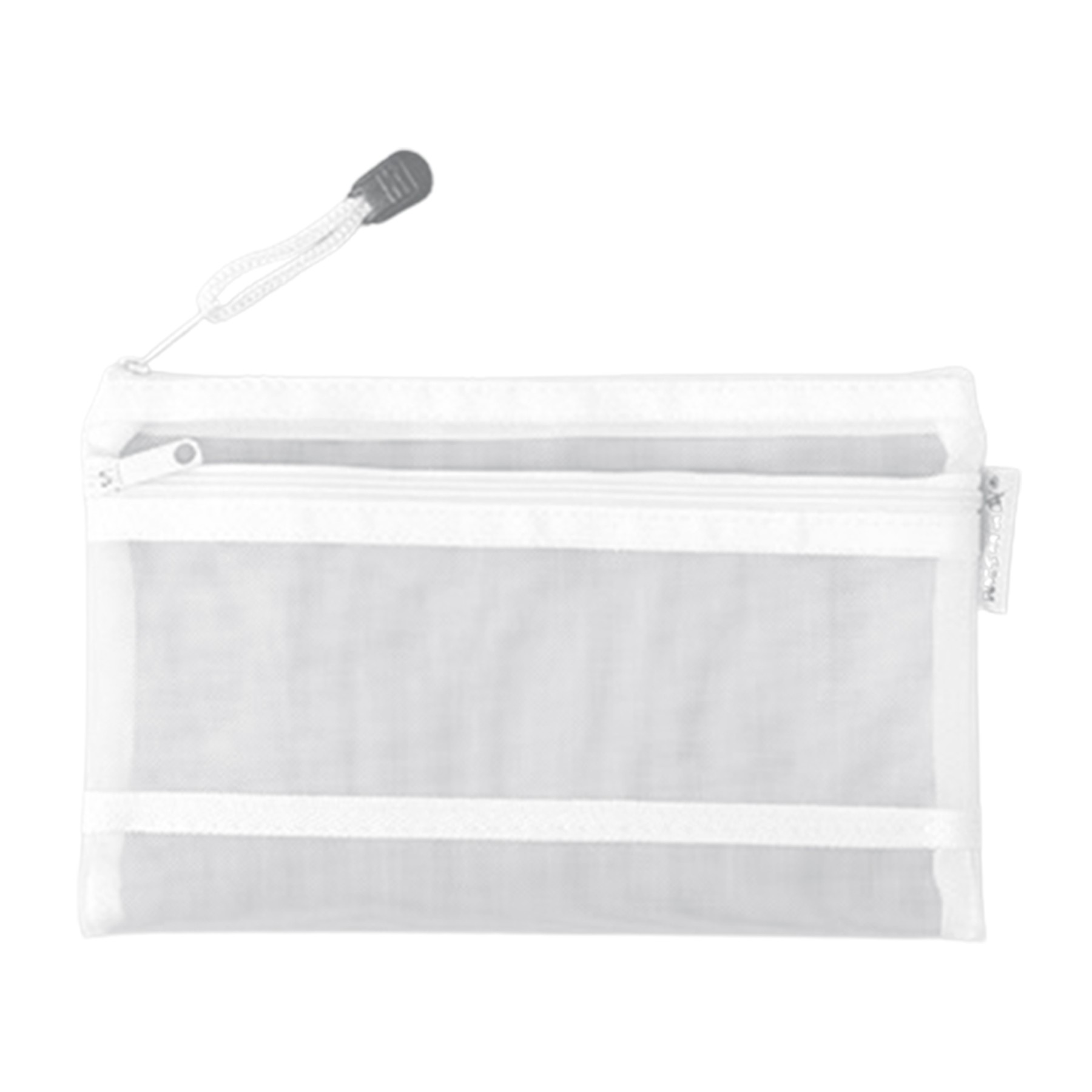 Zipper Opening Mesh Pencil Pouch 4