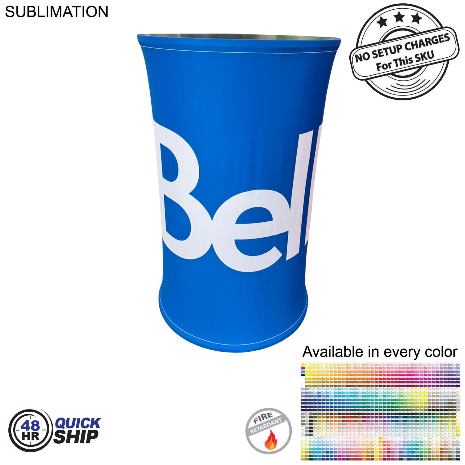 48Hr Quick Ship - Round SEG Counter Kit with Sublimated Cover, NO SETUP CHARGE 2