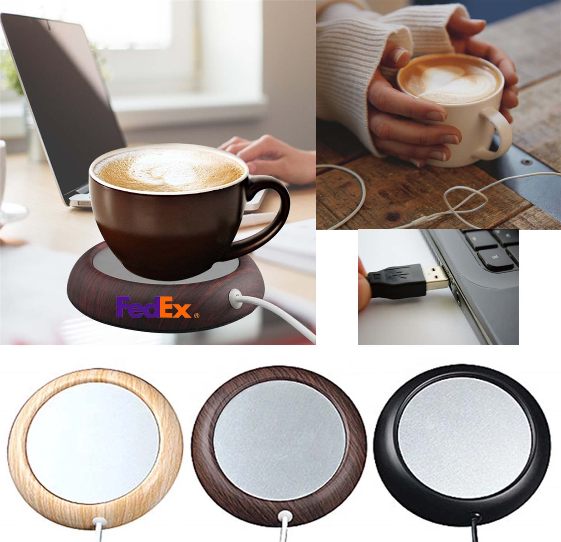 iBank ® USB Cup Warmer, Coaster Coffee Mug Warmer 1