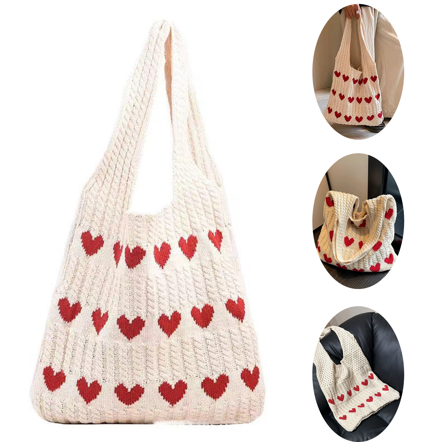 Aesthetic Heart Graphic Tote Bag 2