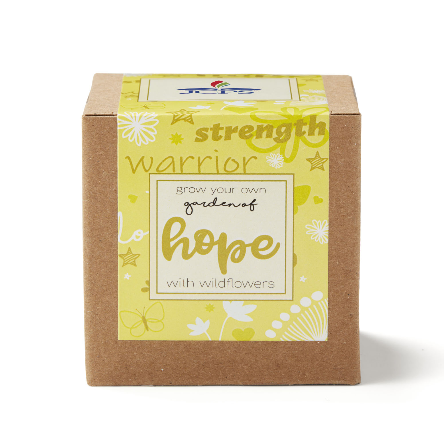 Yellow Garden of Hope Planter in Kraft Gift Box 3