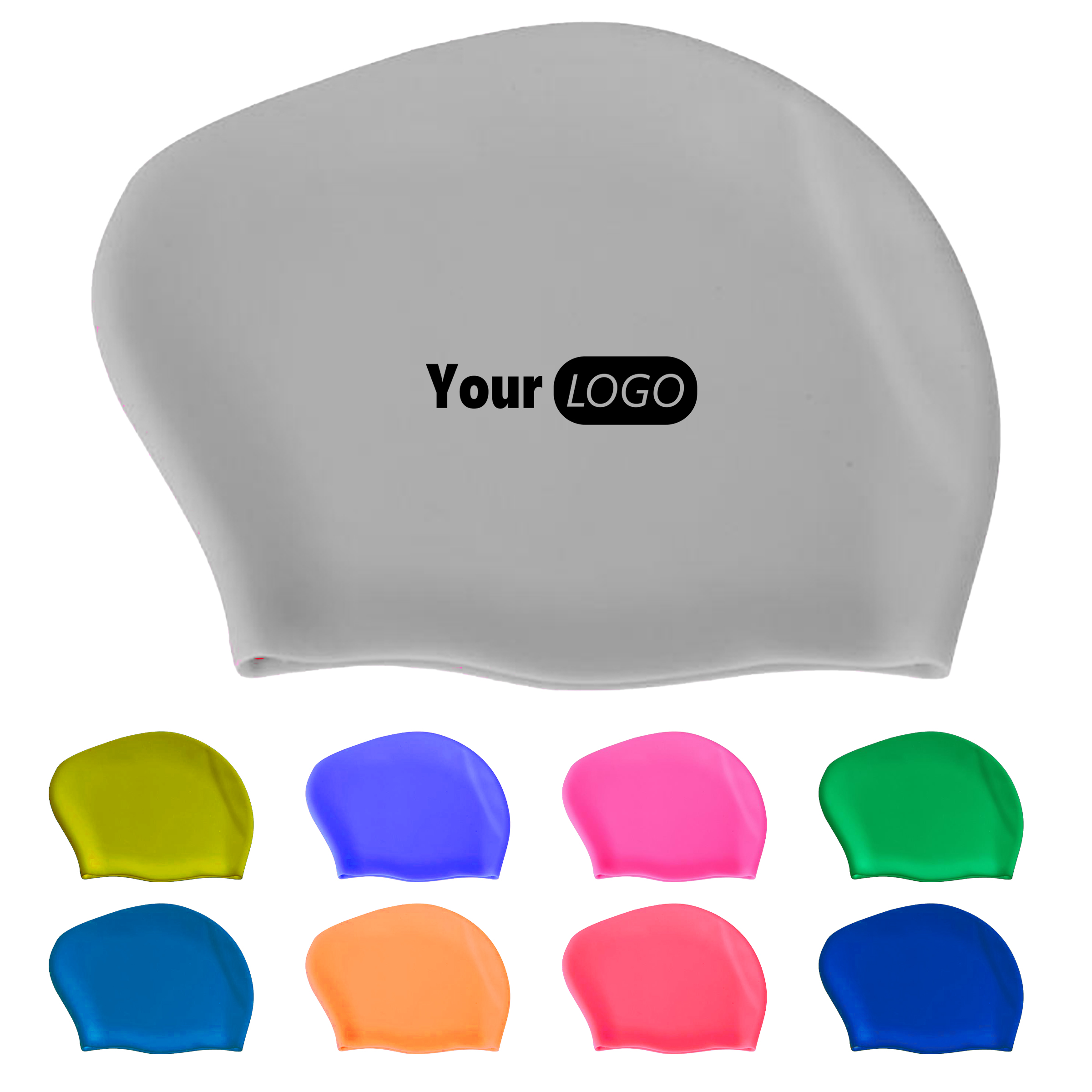 Silicone Thick Or Curly Swim Cap 2