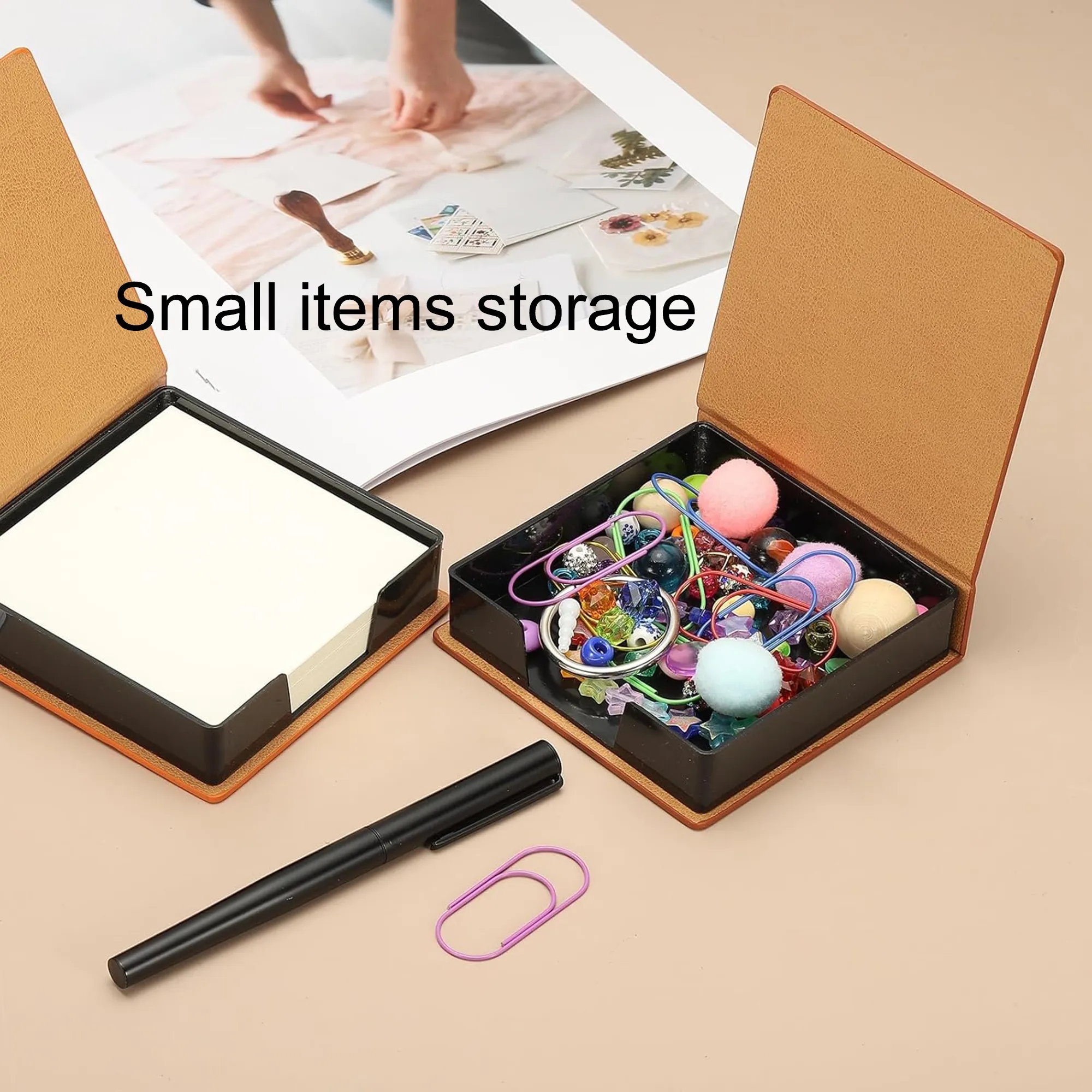 PU Creative Mini Sticky Note Organiser Box 3