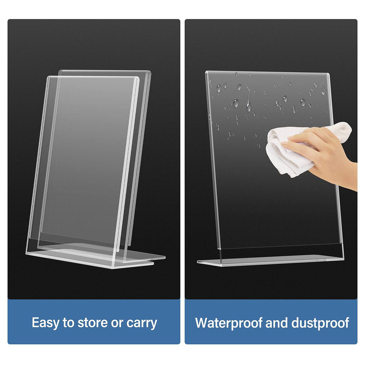 Acrylic Transparent Sign Holder 9