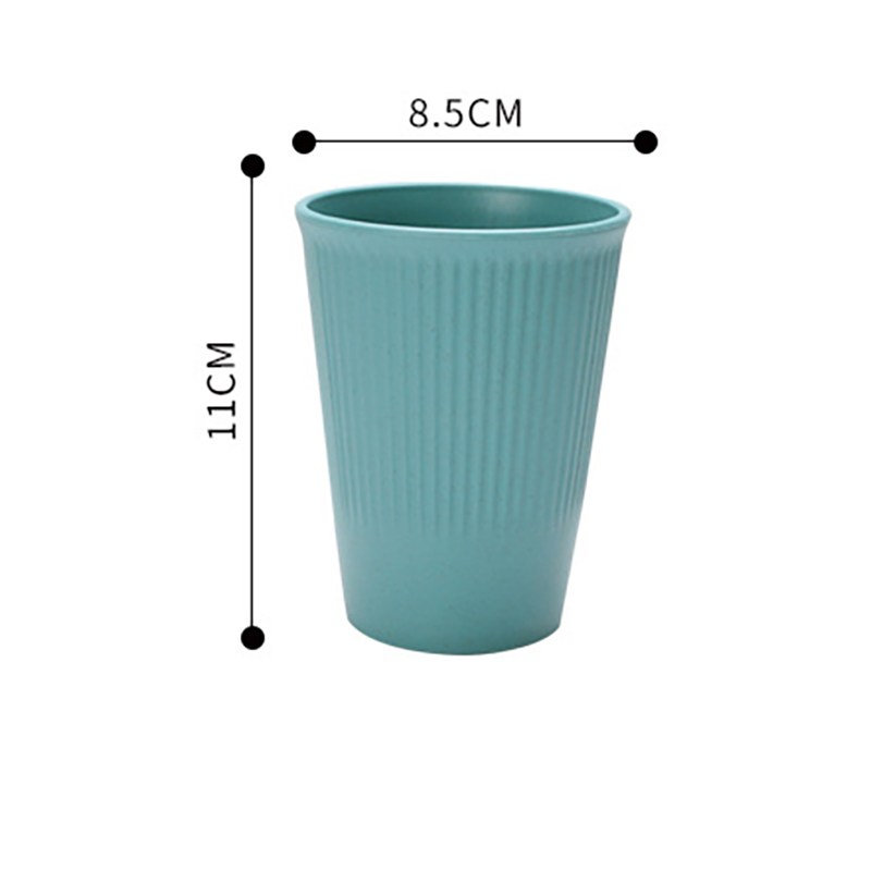 Reusable Wheat Straw Cup Unbreakable Travel Gargle Cup 4