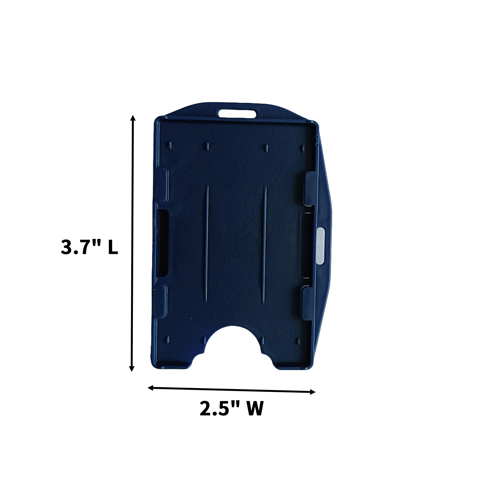 Clear Vertical Two Card Badge Holder 6