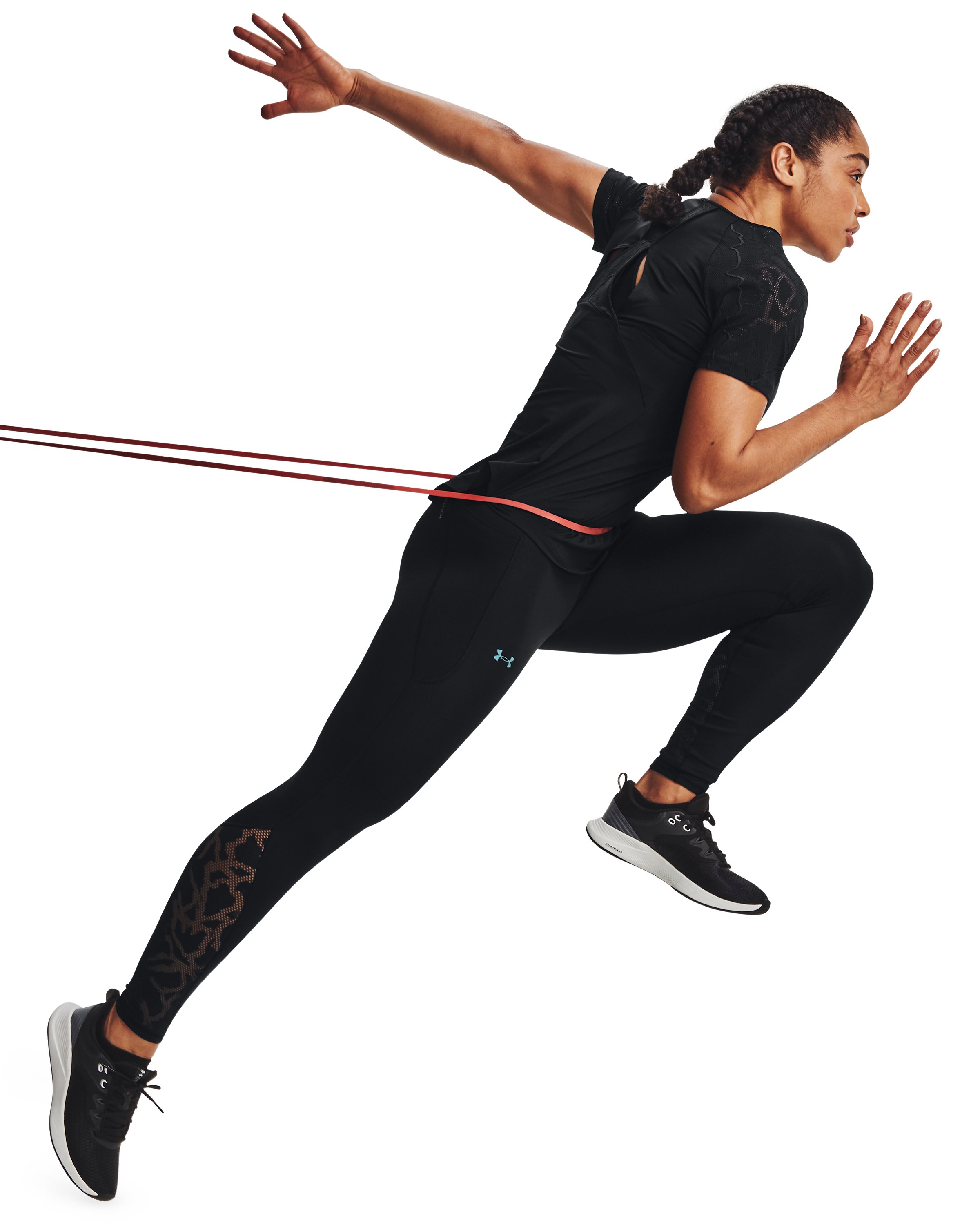 Women's UA RUSH HeatGear No-Slip Waistband Full-Length Leggings  3