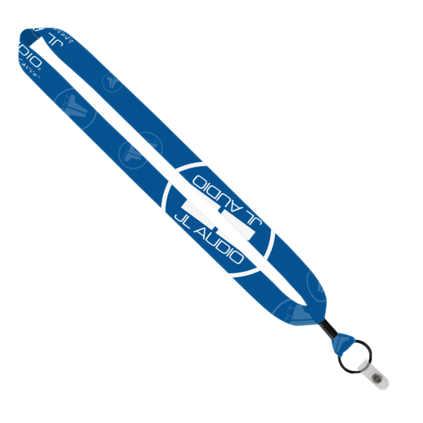 1" Dye-Sublimated Lanyard with Metal Crimp & Metal Split-Ring 29