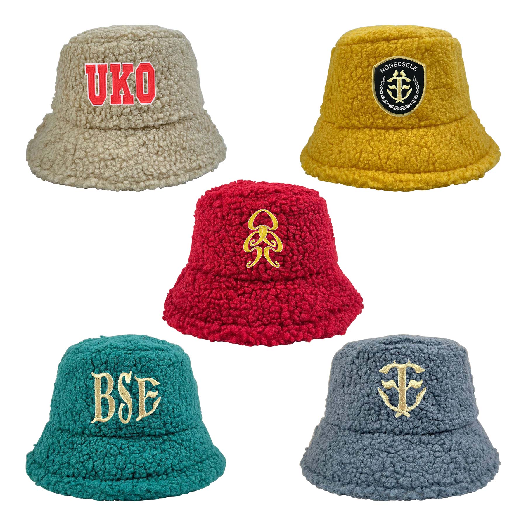 Winter Plush Bucket Hats 1