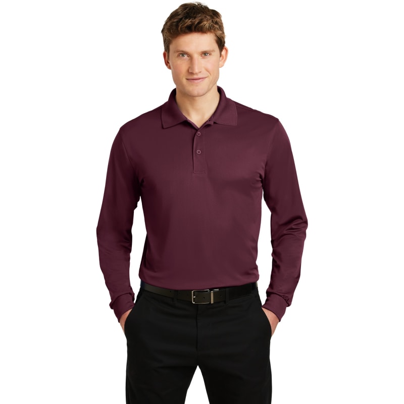 Sport-Tek Long Sleeve Micropique Sport-Wick Polo. 8