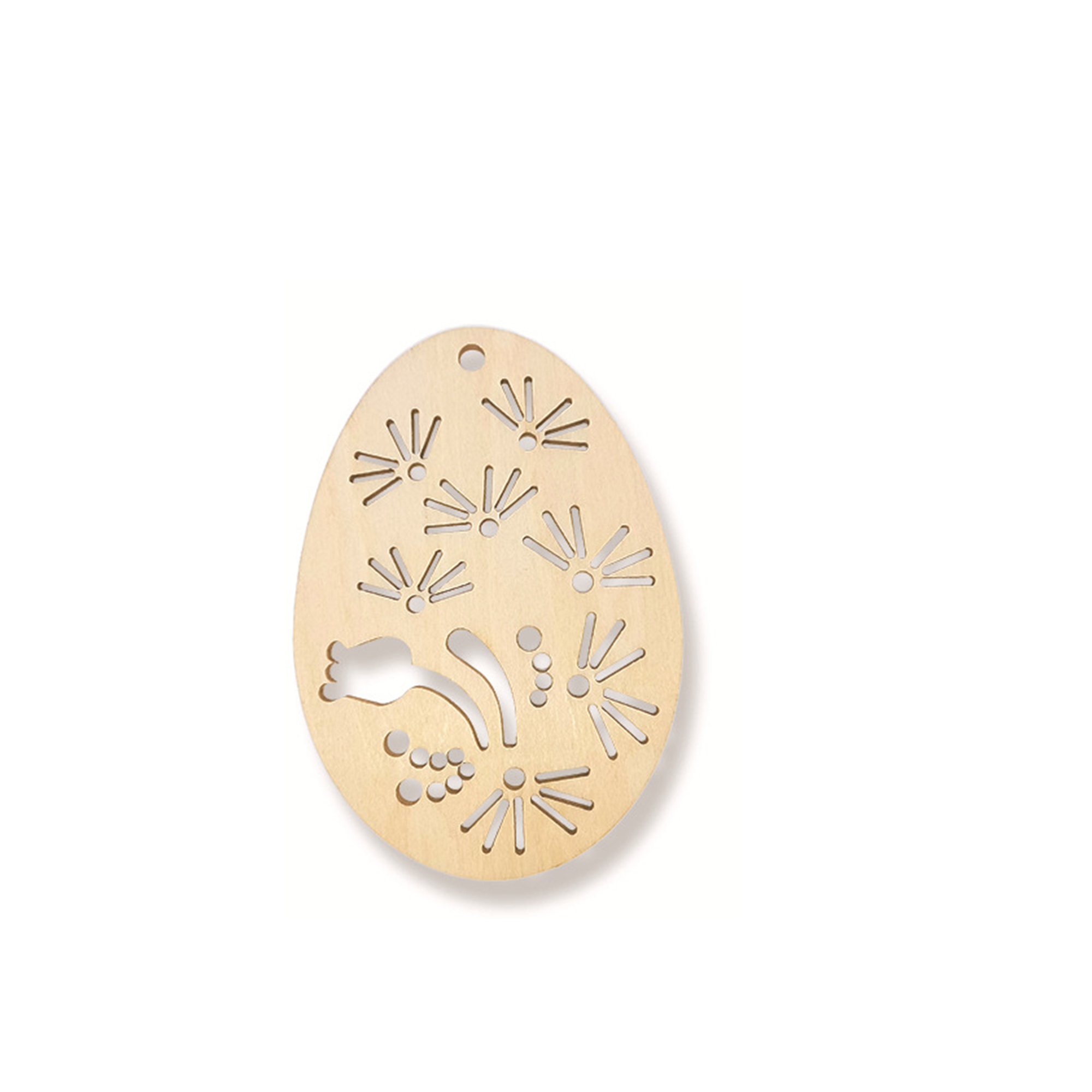 Natural Wood Christmas Tree Pendant 58