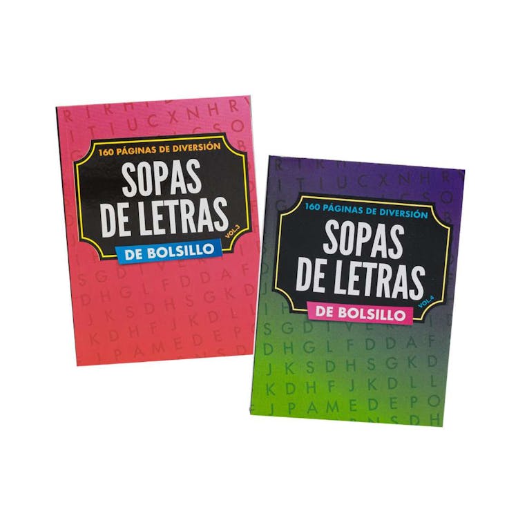Spanish Word Search Book Pocket-Size - 160 pages Two Titles 2