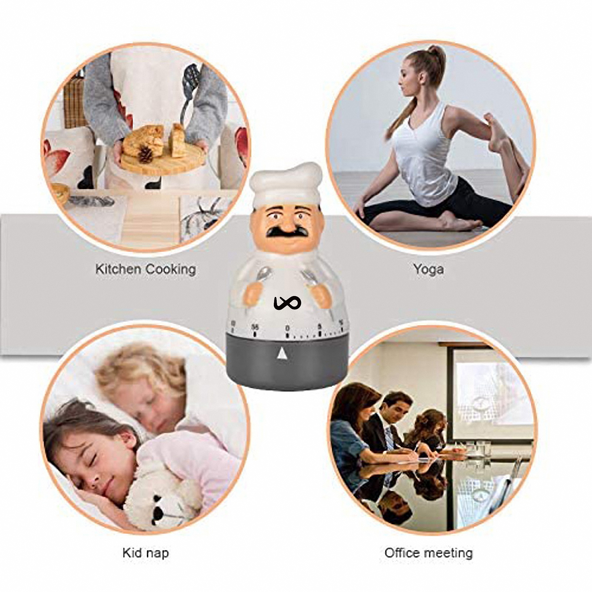 Cute Chef Kitchen Timer, custom kitchen gadget with logo imprint 3