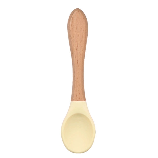 Baby Silicone Bamboo Spoon 3