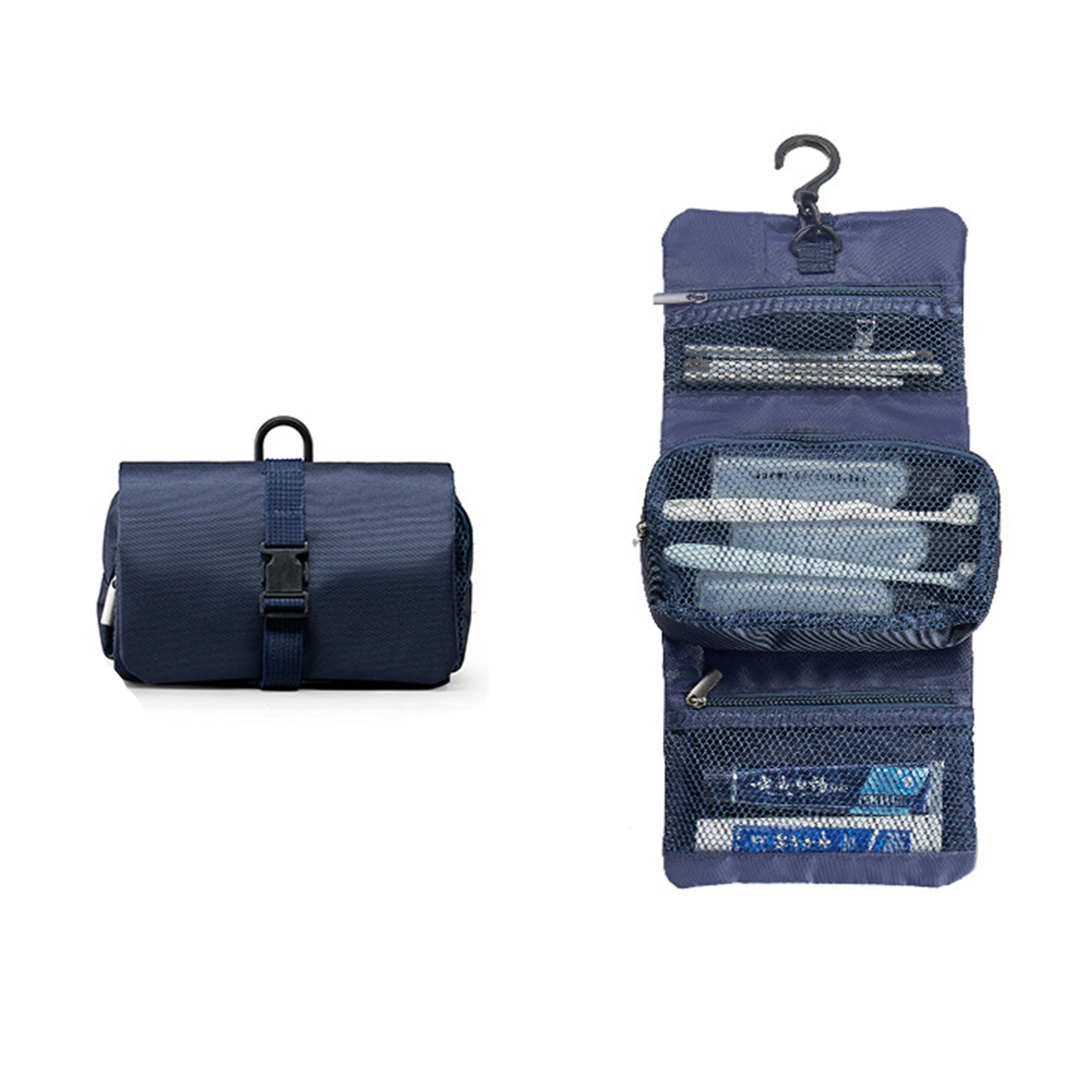 Foldable Buckle Toiletry Organizer 6.7 x 15.4" 3