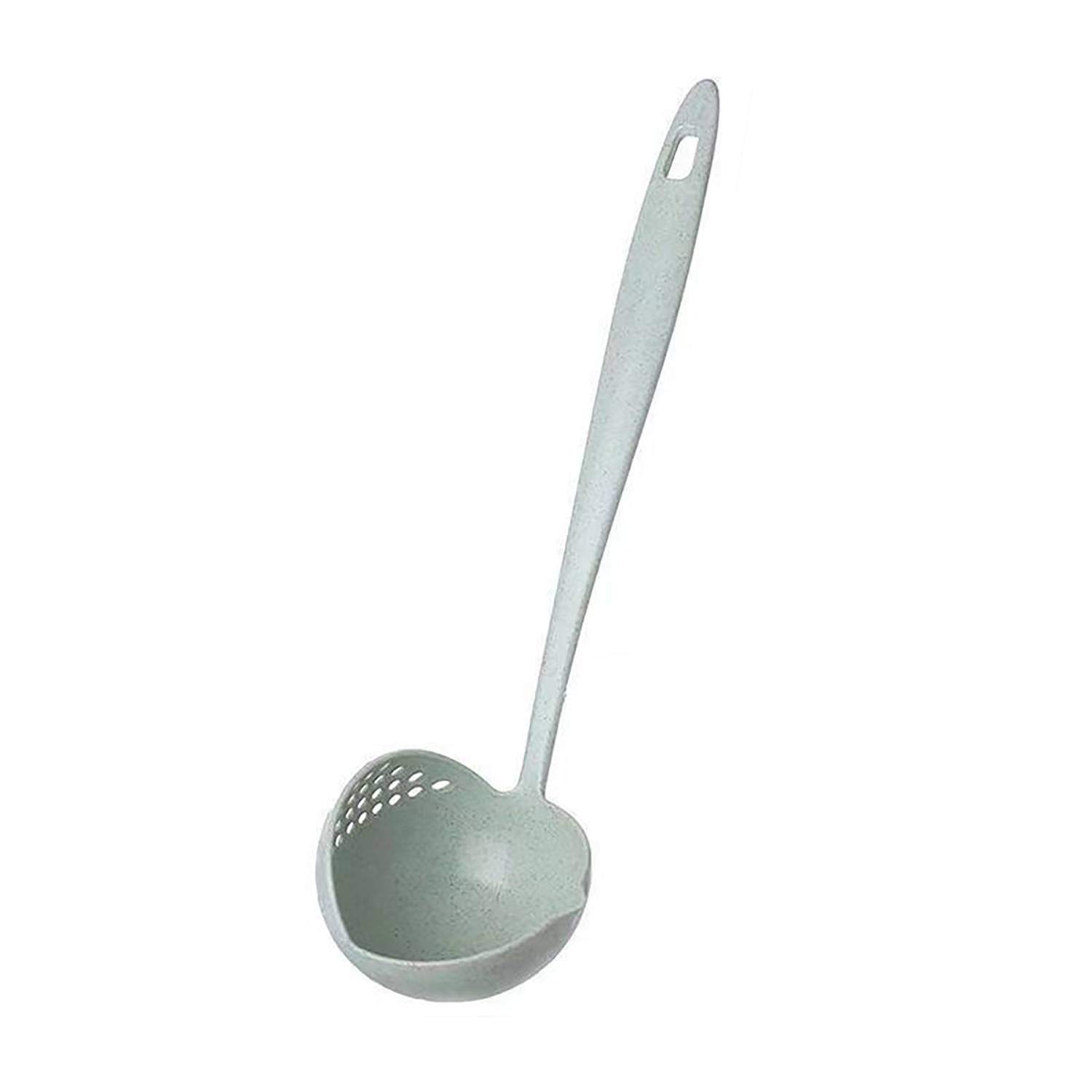 Heat-Resistant Hanging 2-In-1 Kitchen Ladle W/ Strainer 3