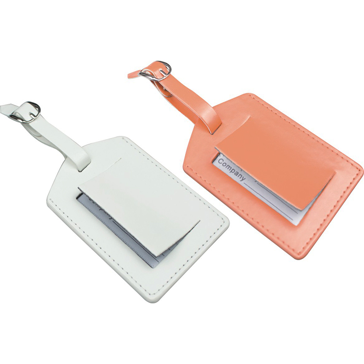 Long Rectangular Leather Luggage Tag 2