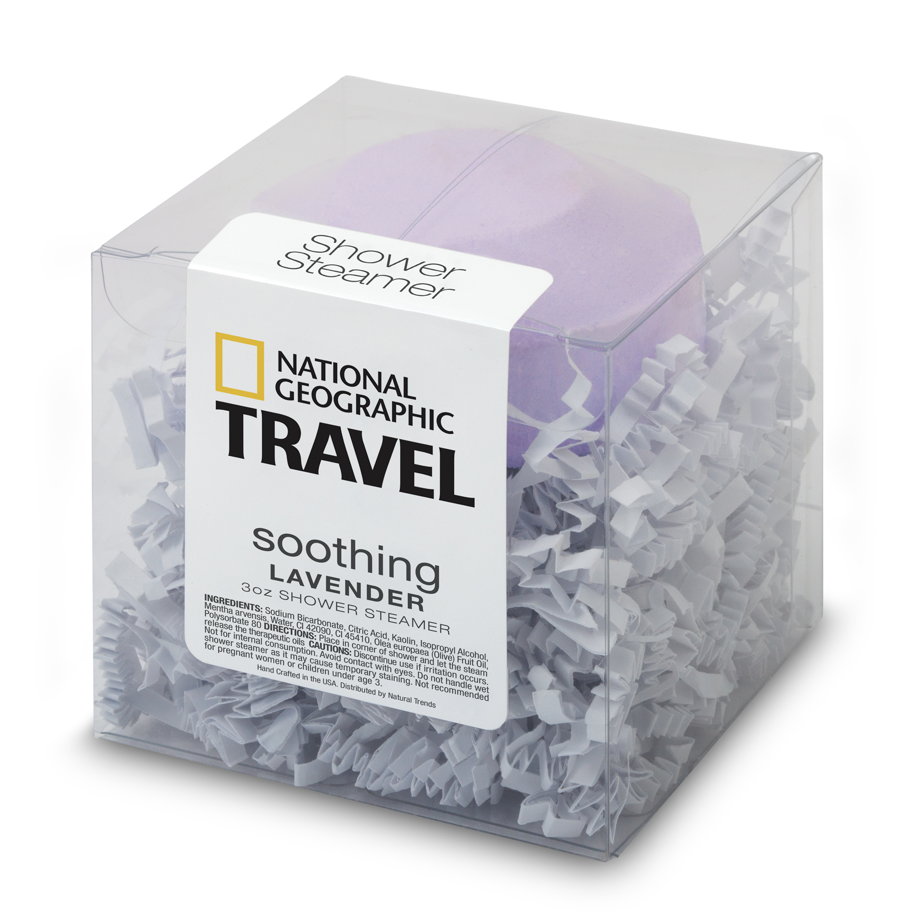 Shower Steamer in Clear Box - Soothing Lavender 1