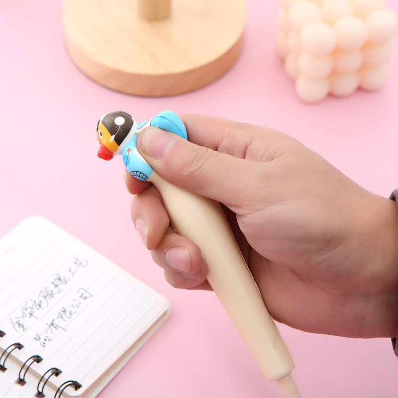 2 in 1 Squishy Duck Ball Pen and Squeeze Toy 3