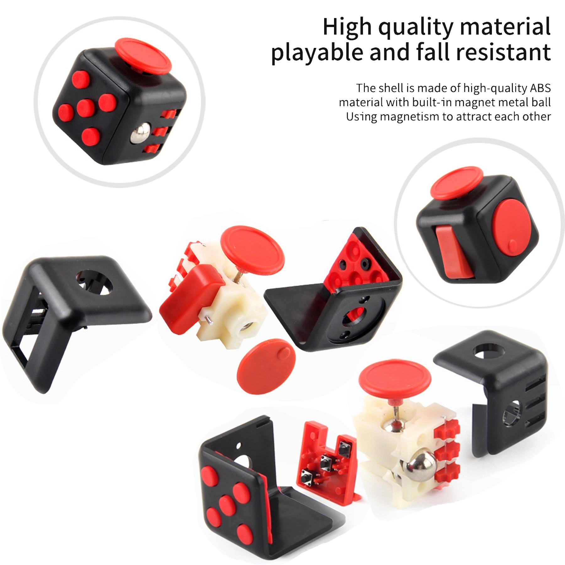 Fidget Cube Stress Anxiety Pressure Relieving Toy for Adult 12