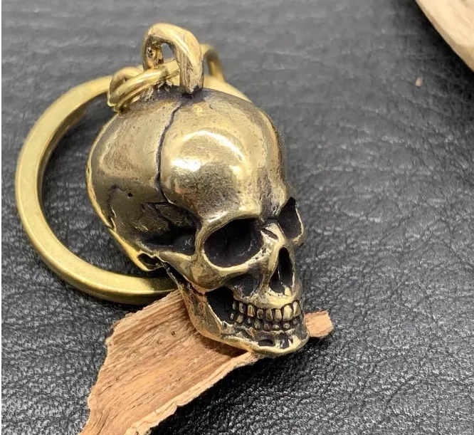 Simulated Skull Keychain 2