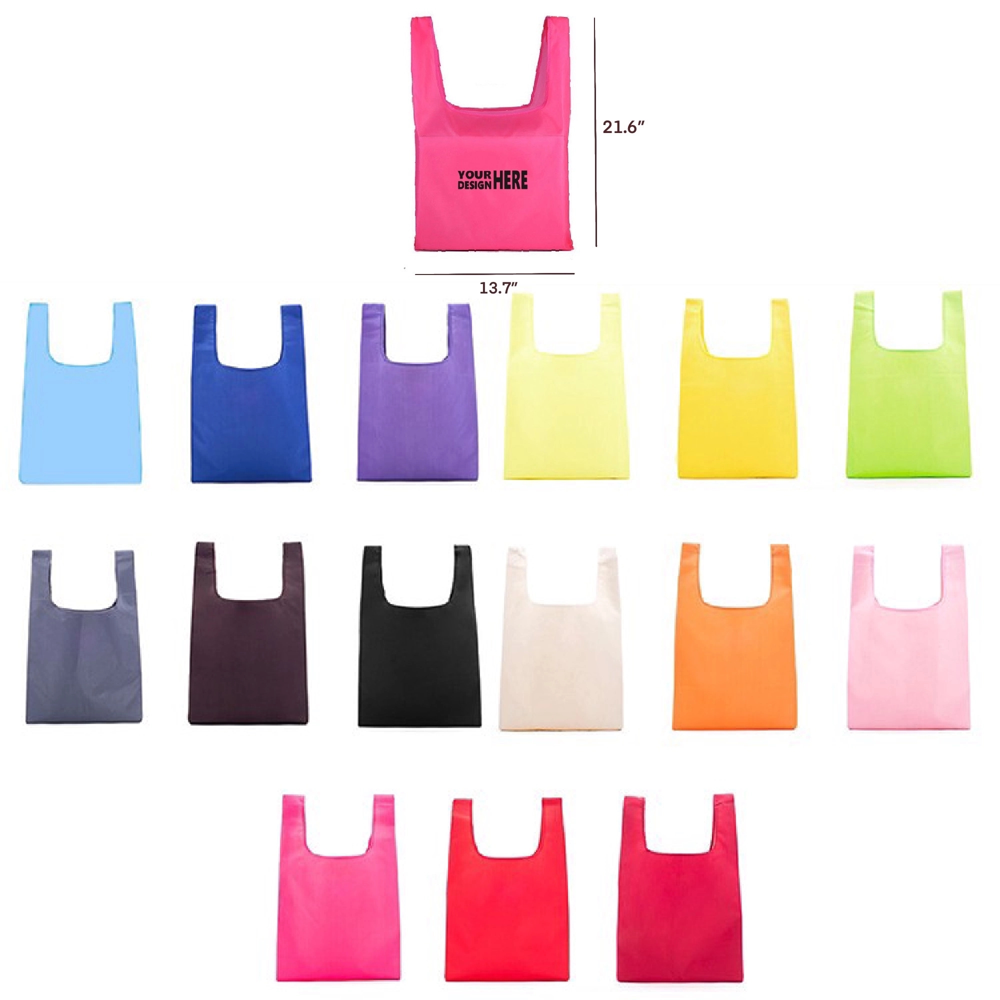 Polyester Folding Shopping Bag MOQ 100PCS 2