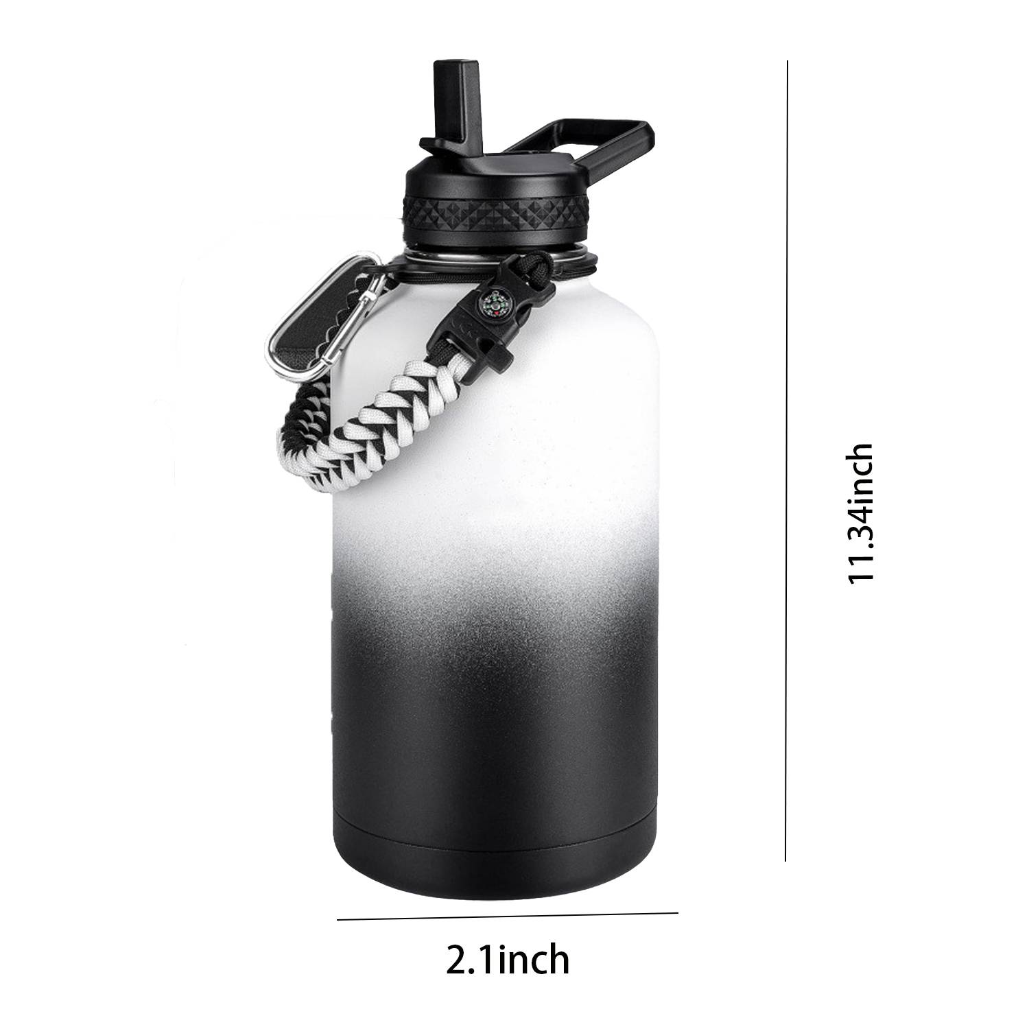 64oz Large Capacity Stainless Steel Insulated Water Bottle, custom water bottle with logo imprint 10