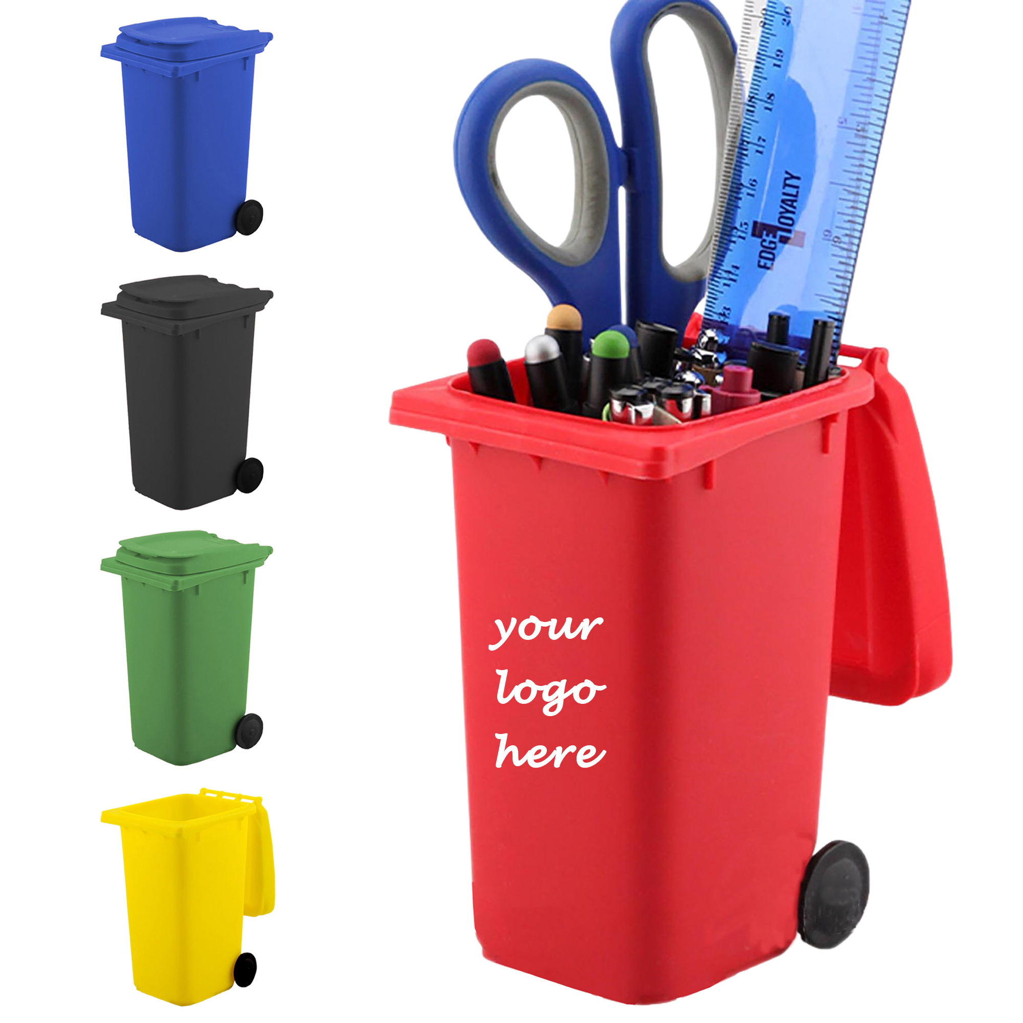 Mini Trash Can Pen Holder 1