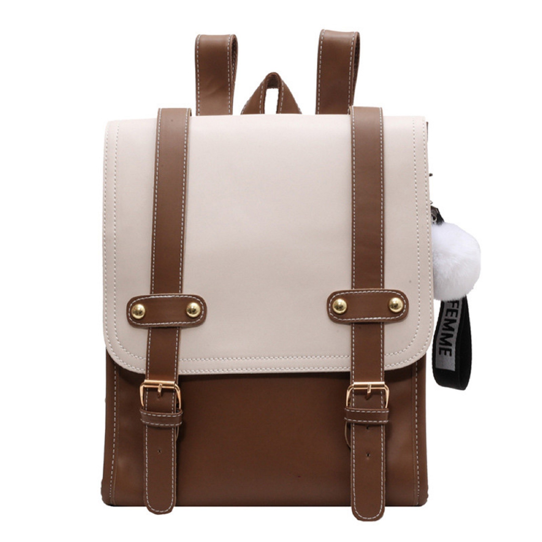 Women PU Leather Backpack 3