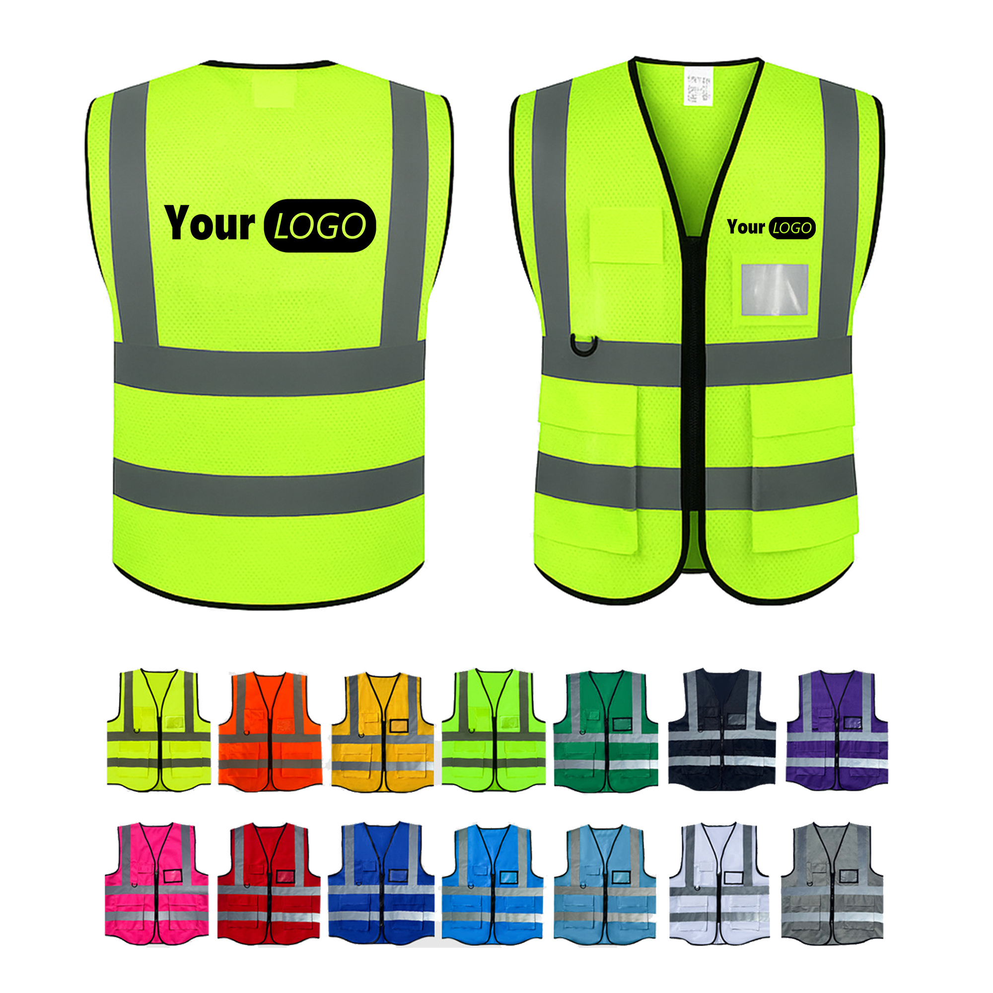 Reflective Mesh Safety Vest 2