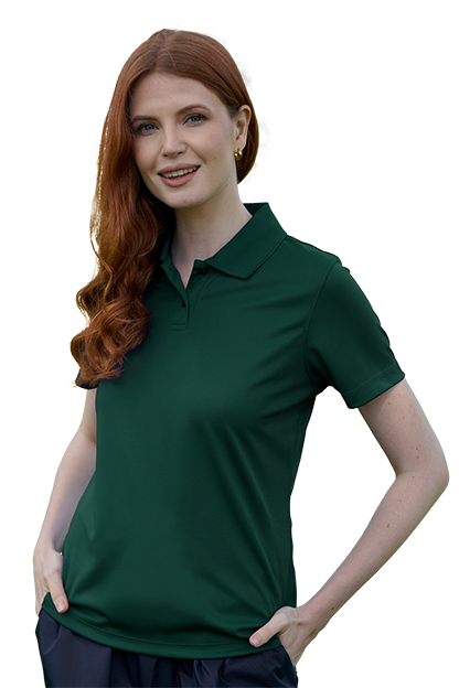 Women's Vansport Omega Solid Mesh Tech Polo 121