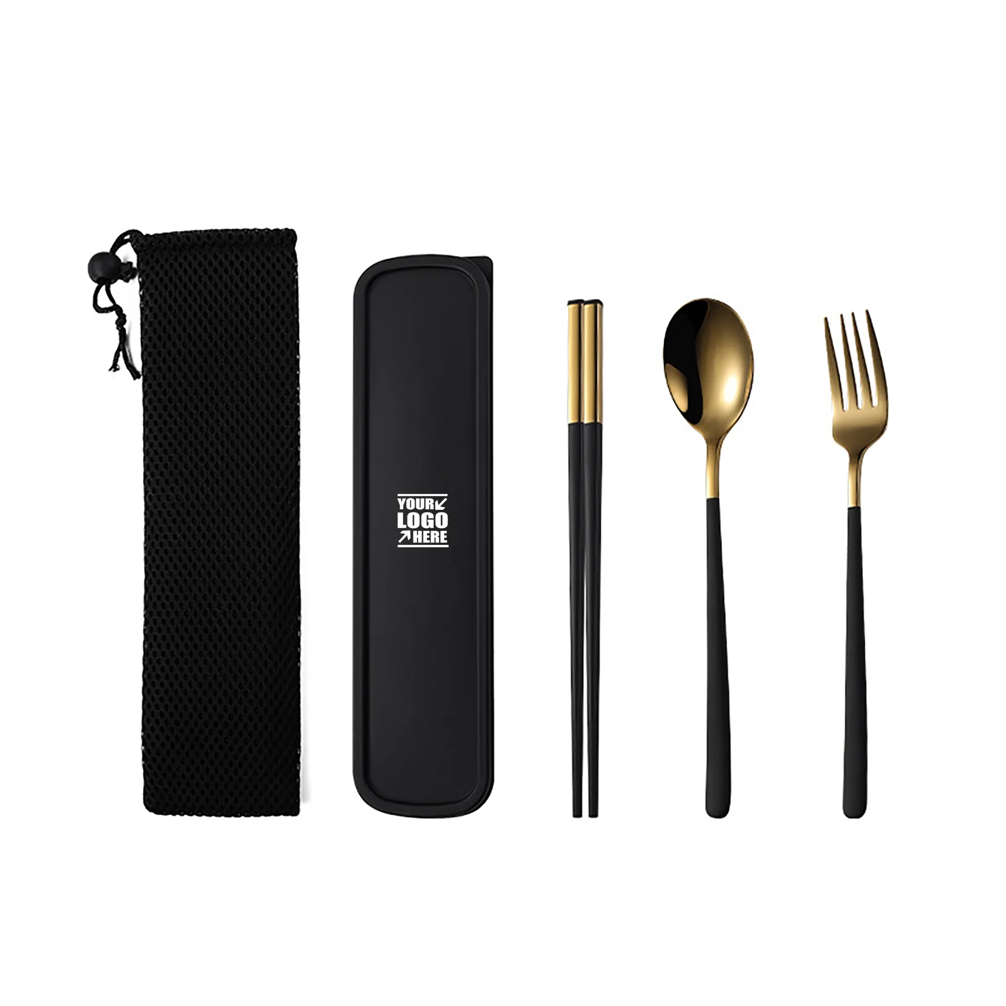 Stainless Steel Portable Cutlery Set Reusable Flatware 2