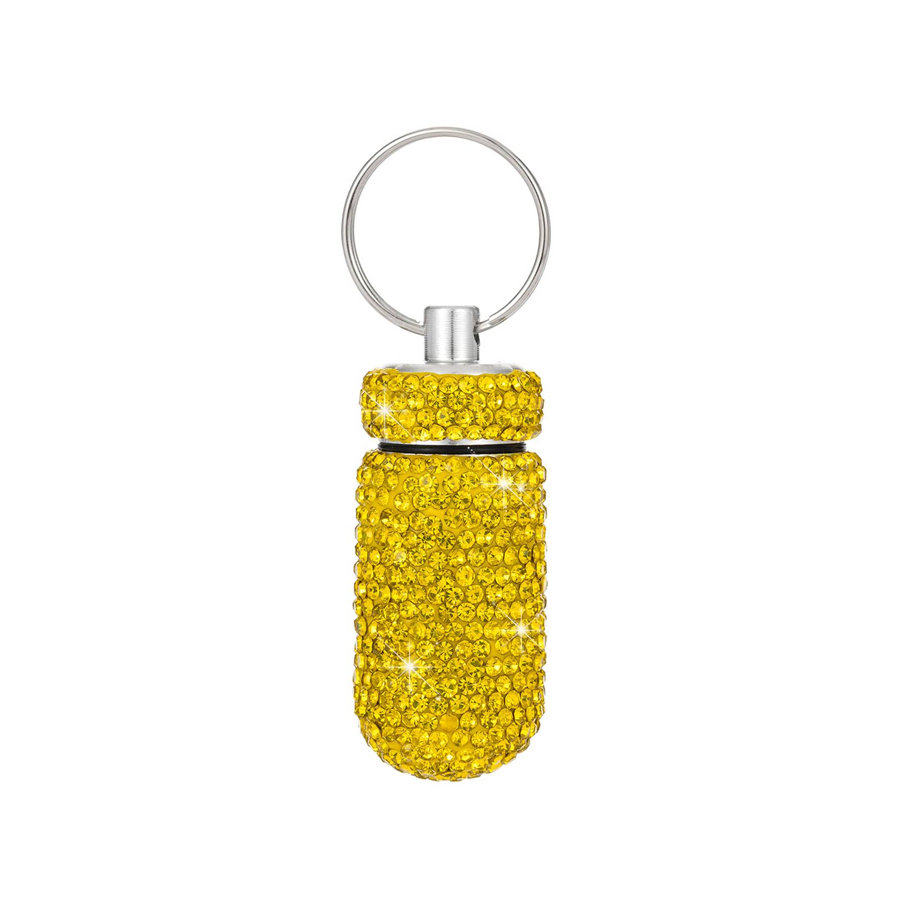 Alloy pill box with diamond set 11