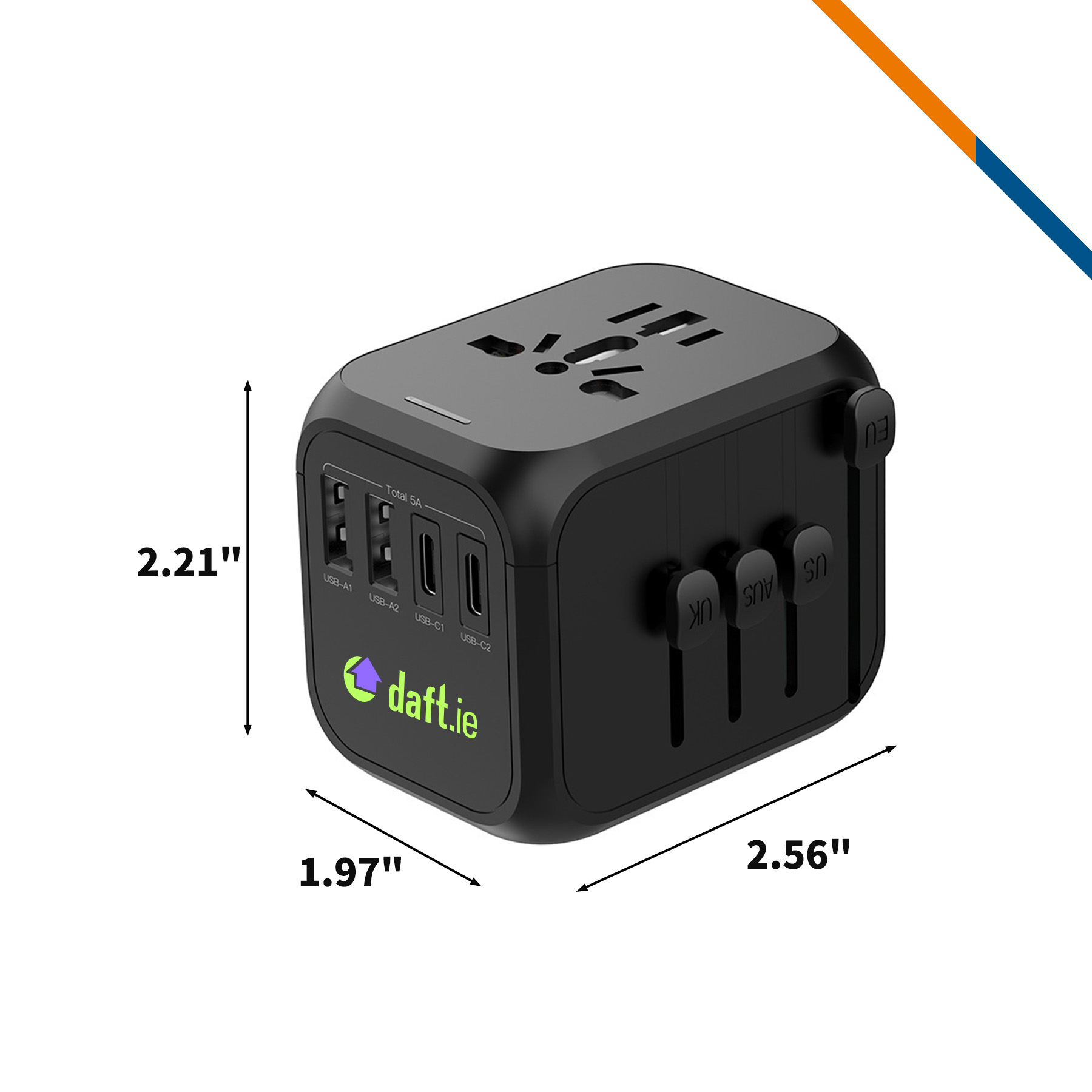 Tanison Universal Adapter 4
