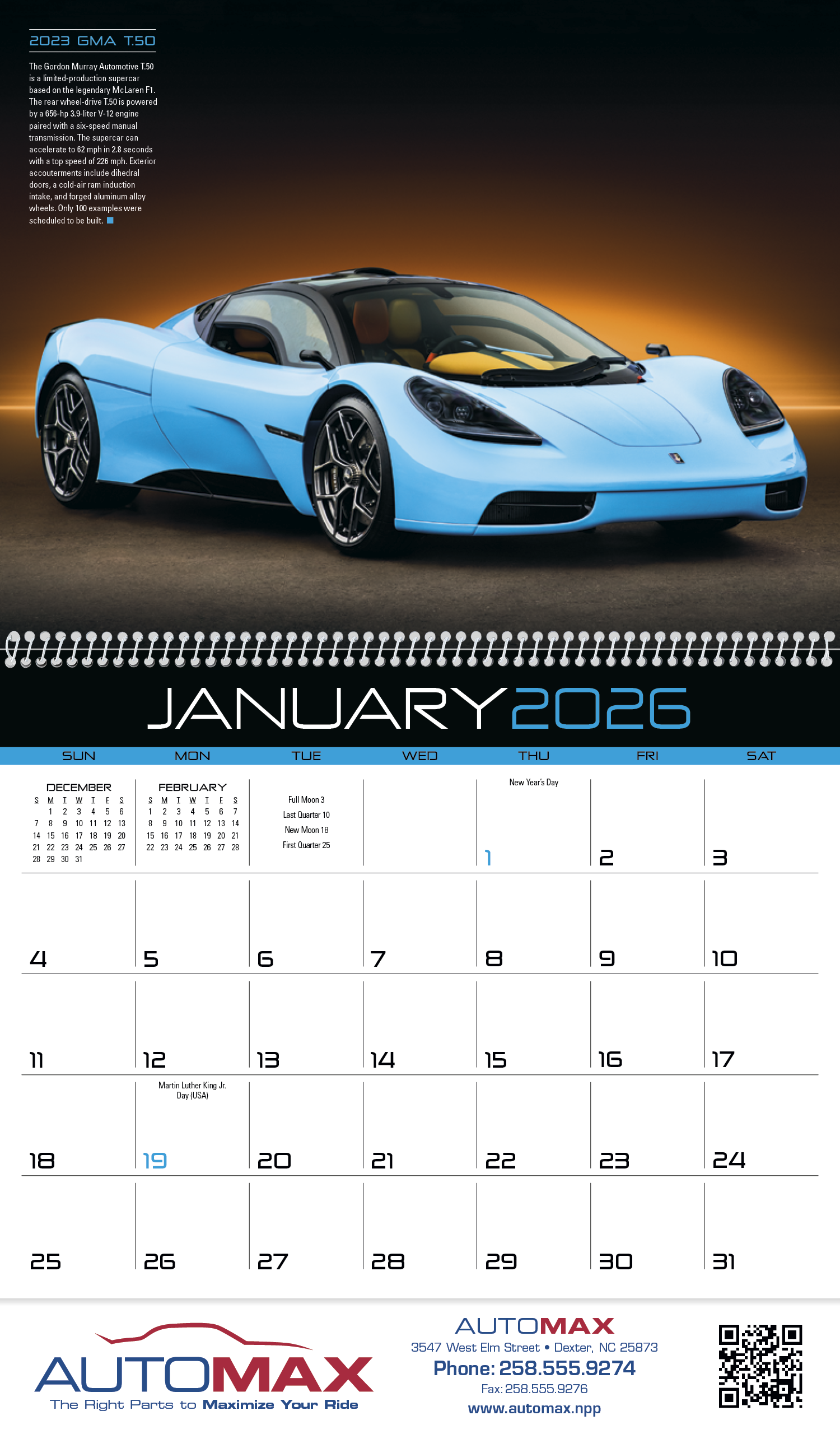Triumph® Calendars Exotic Cars Calendar 16
